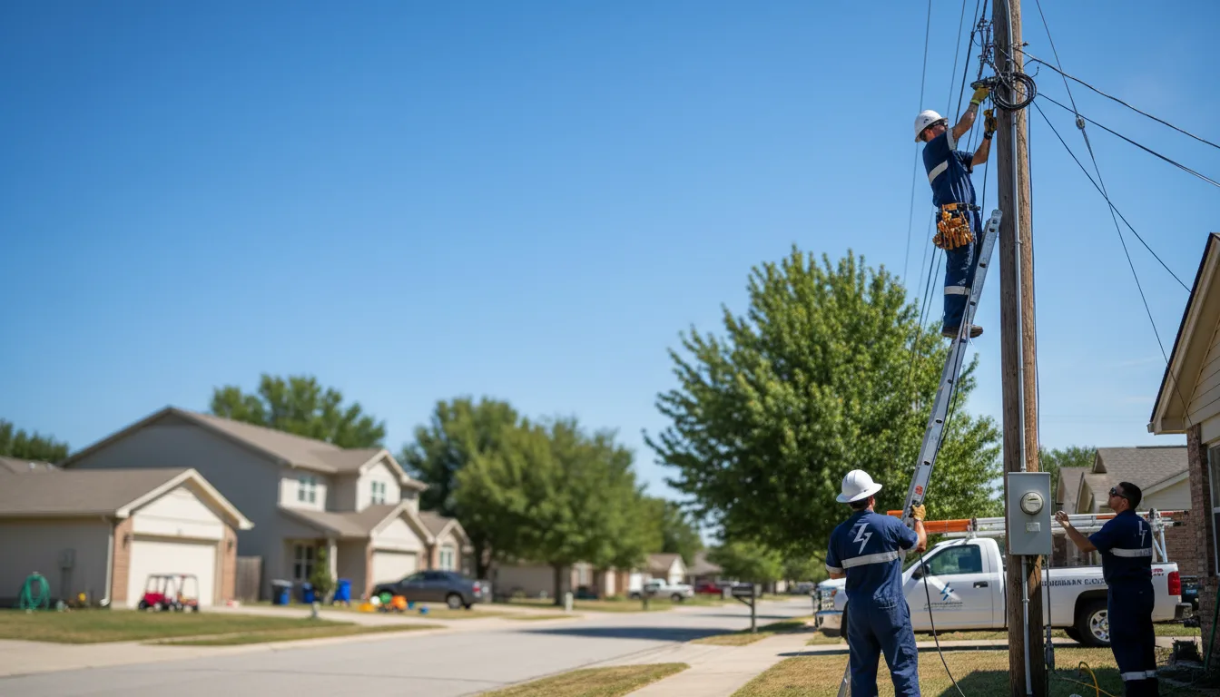 Residential electrician providing installation services in Moorhead, MS
